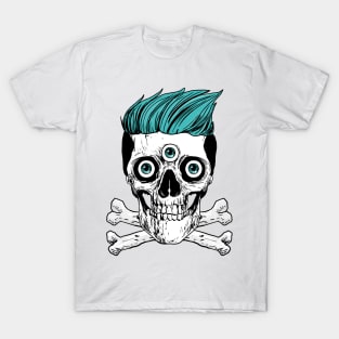 Scary Skeleton Skull T-Shirt